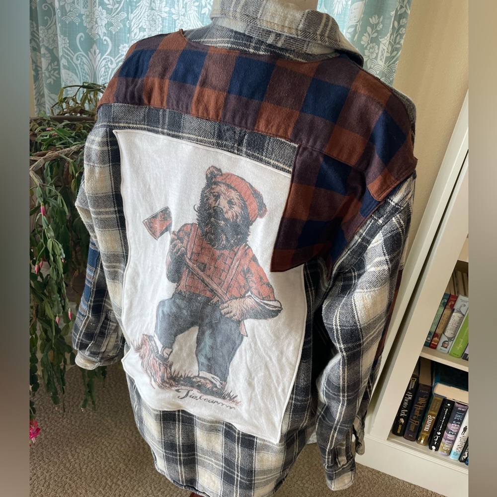 C.E. Schmidt Custom Lumberjack Flannel Patchwork … - image 7
